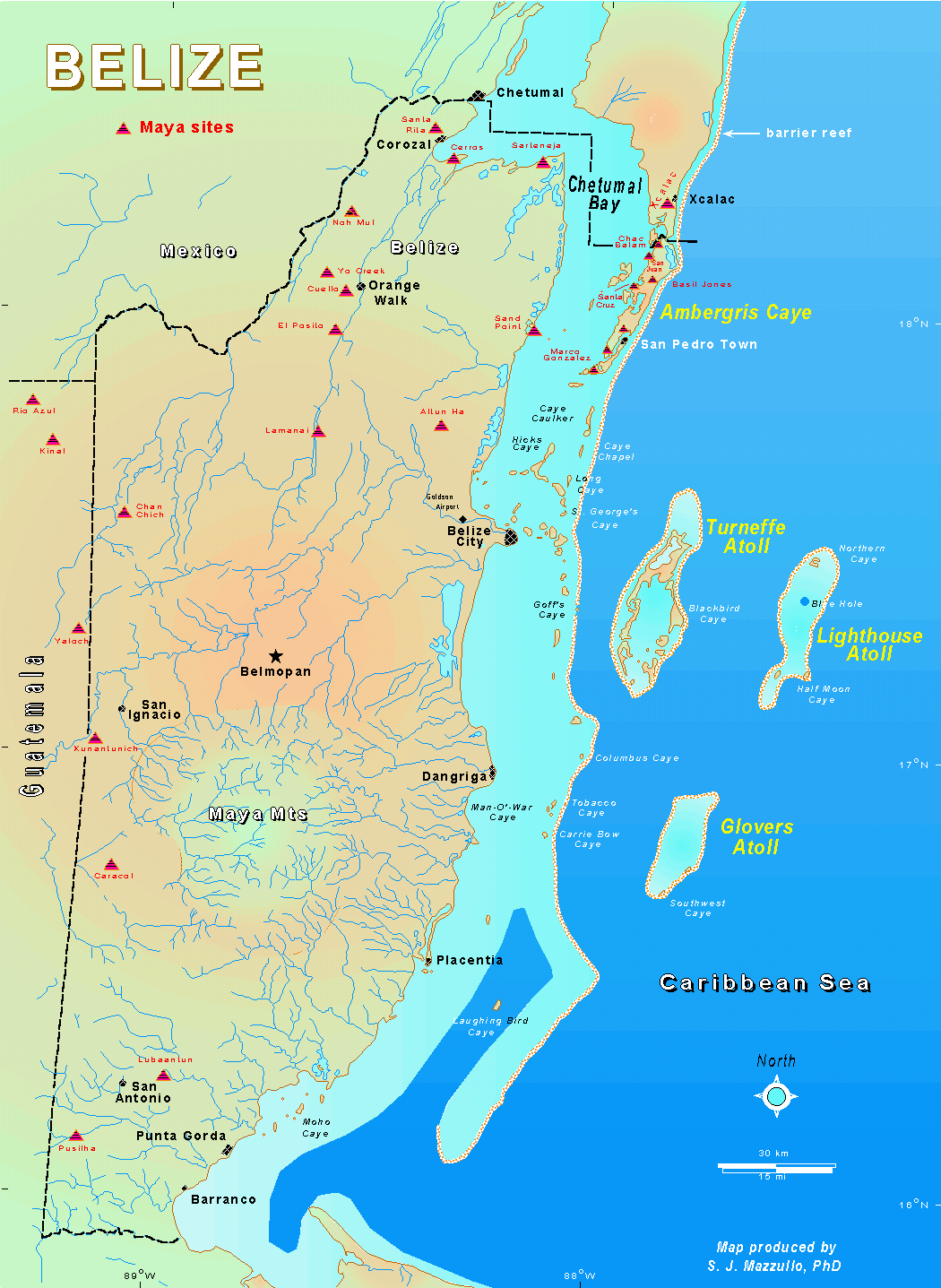 Belize Map